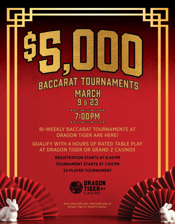 March Dragon Tiger Casino | Colorado | Baccarat Tournaments