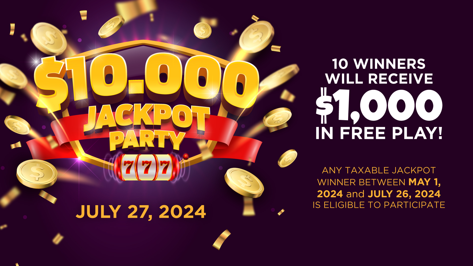 Grand Z Casino Hotel 10,000 Free Play Jackpot Party Grand Z Casino