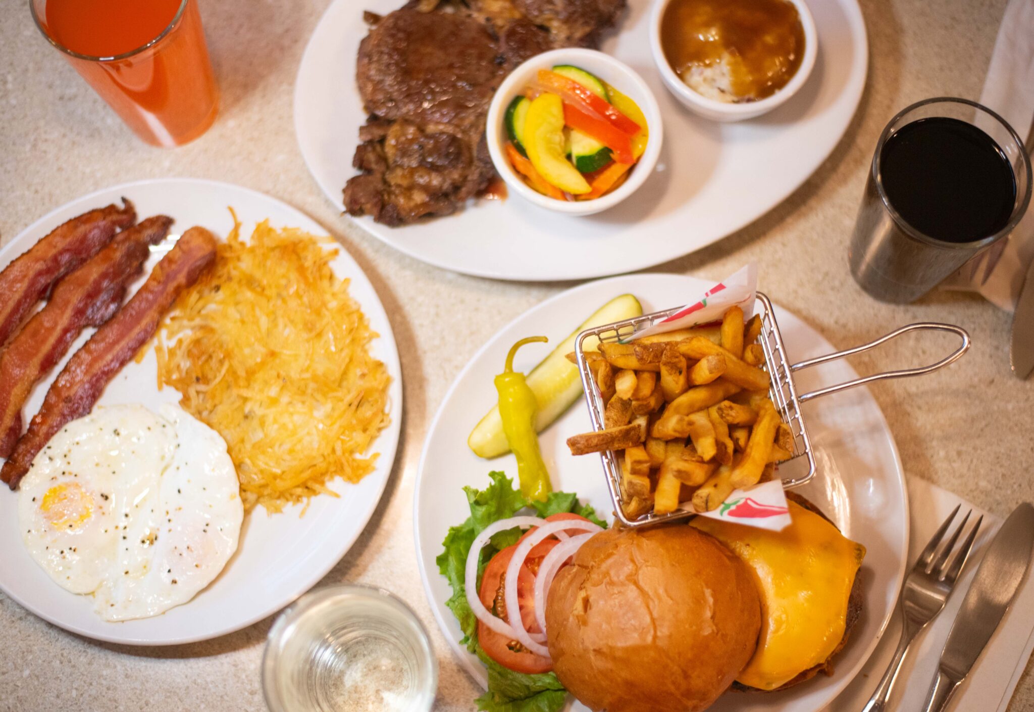 Breakfast, lunch, dinner at the Grand Z Grill in Central City, CO