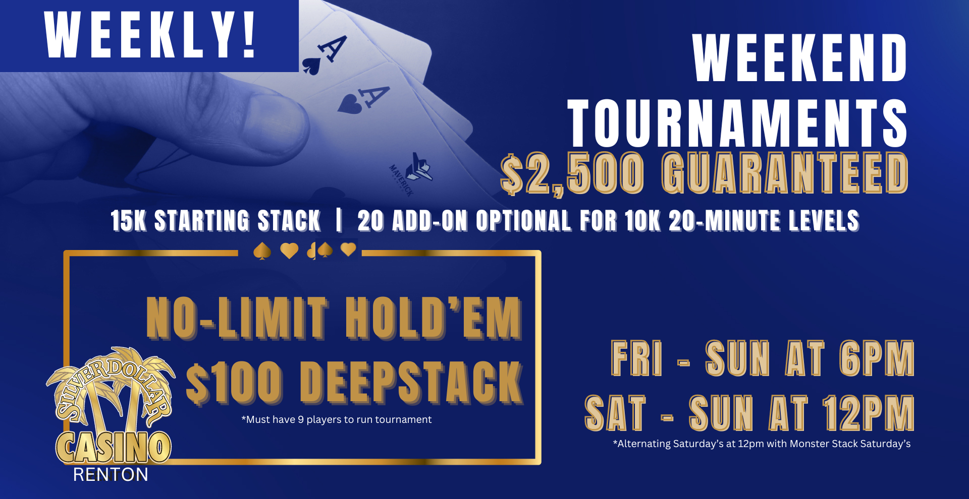 Silver Dollar Casino Renton | Weekend Poker Tournaments