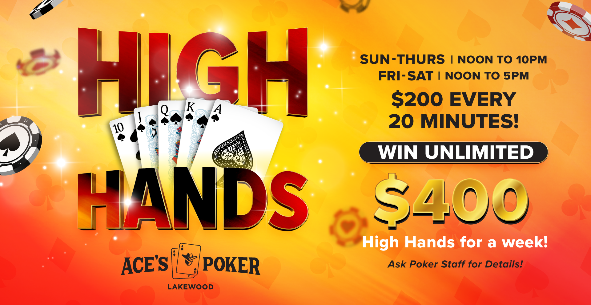 Ace's Poker Lakewood Washington | High Hands