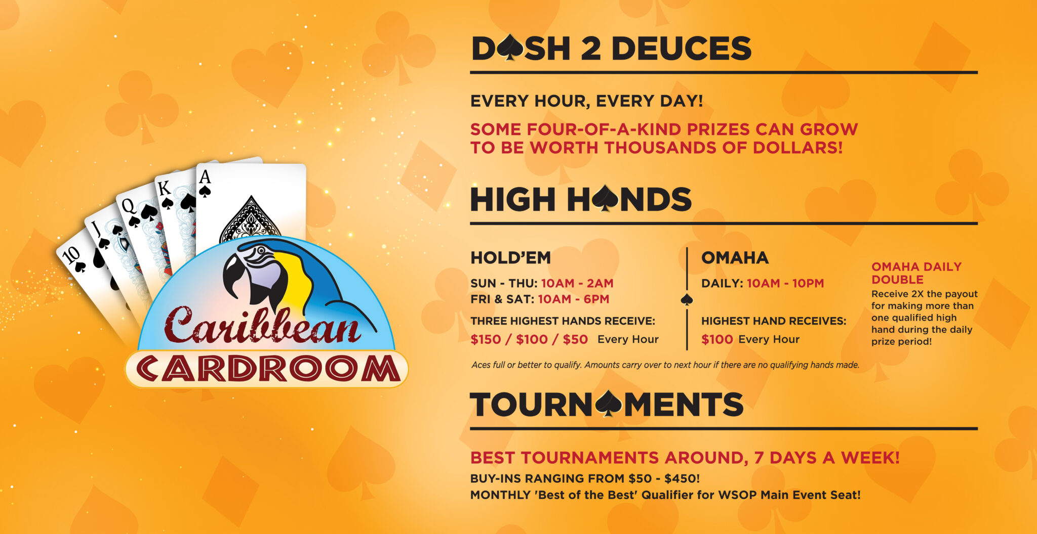 Caribbean Cardroom Kirkland | Poker Promotions