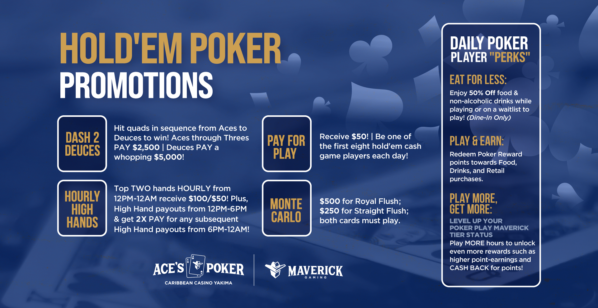 Ace's Poker Yakima Washington | Hold'em Poker Promotions