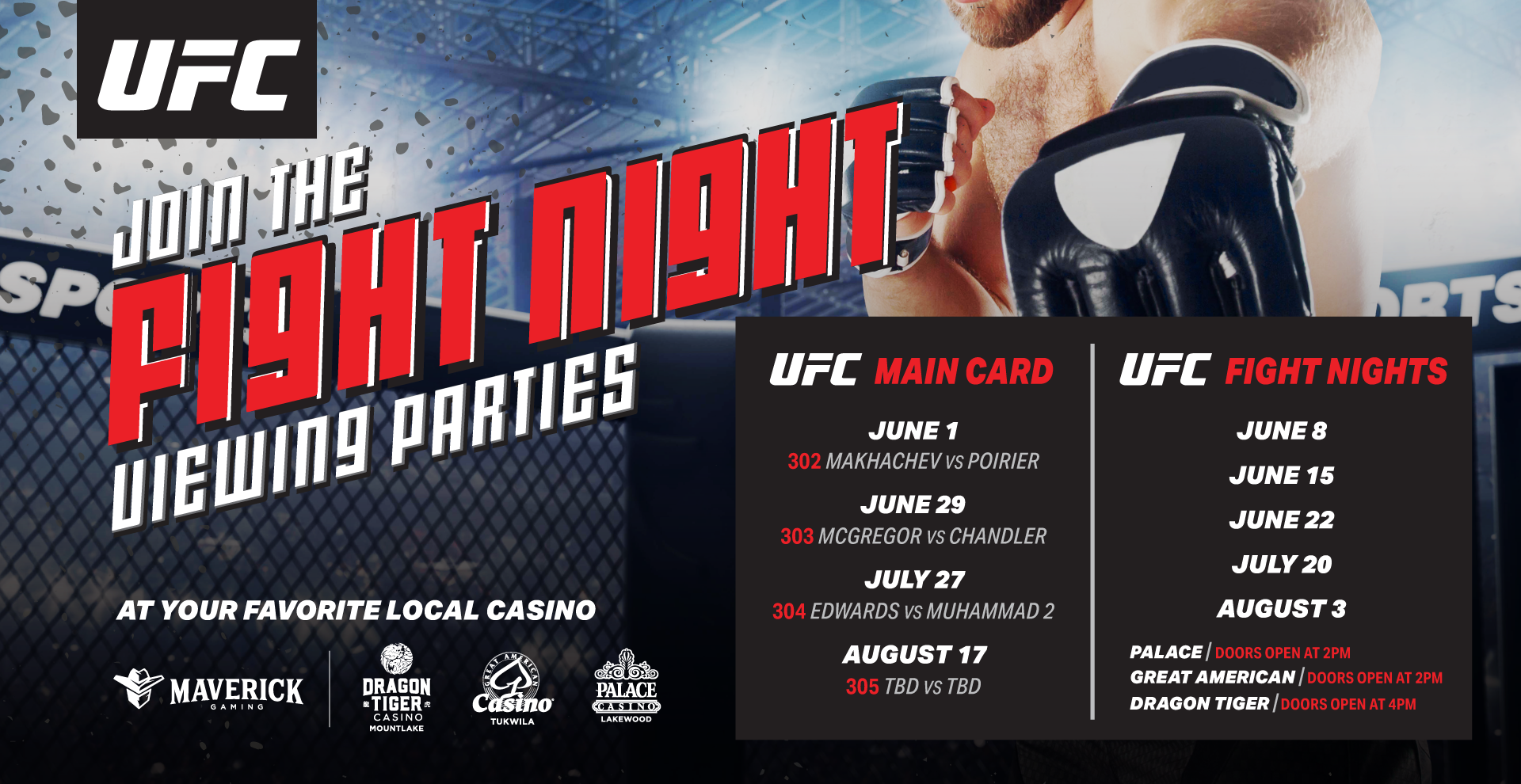 Dragon Tiger Casino - Great American Tukwila Casino - Palace Casino | UFC Fight Nights