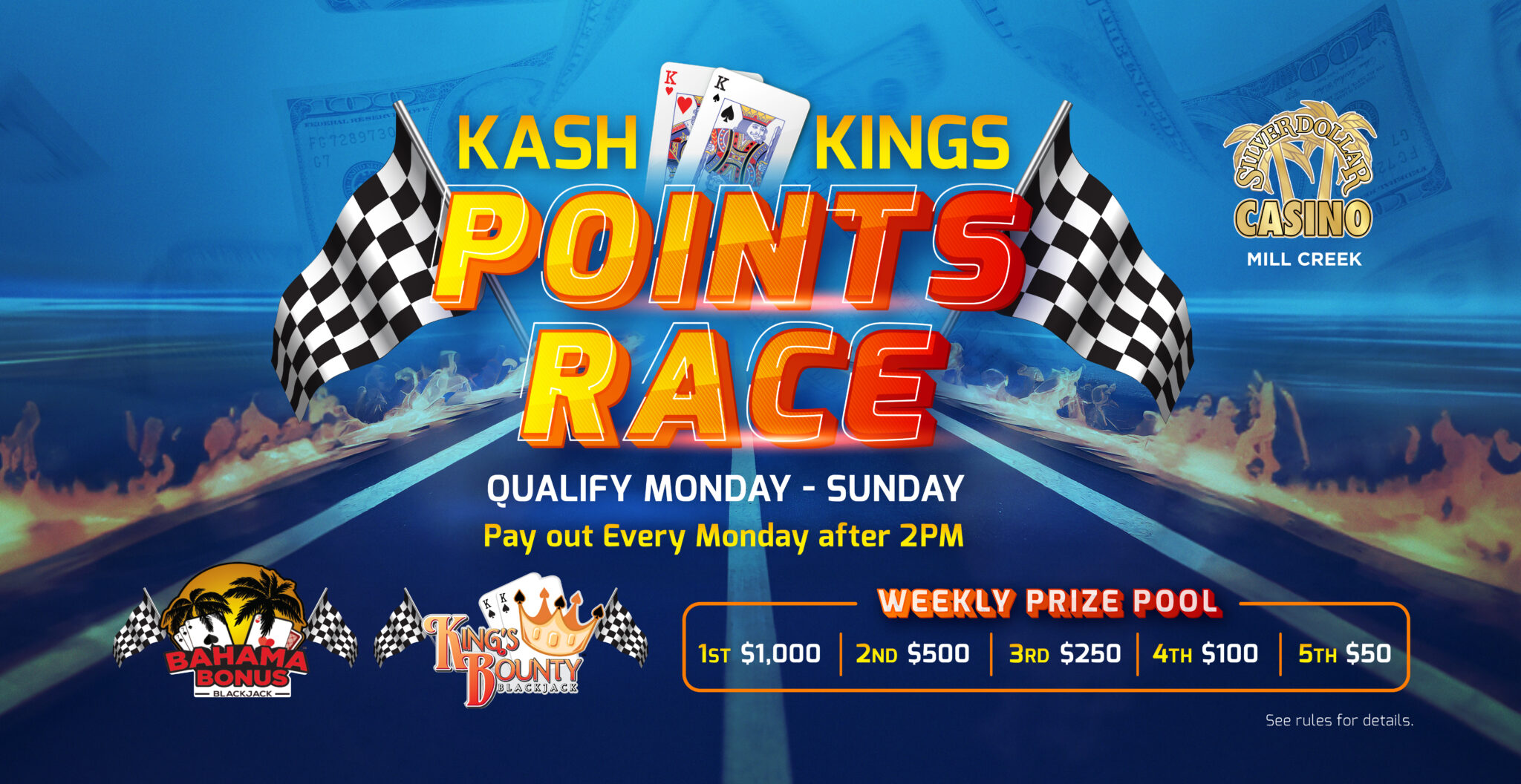 Silver Dollar Casino Mill Creek | Kash Kings Points Race