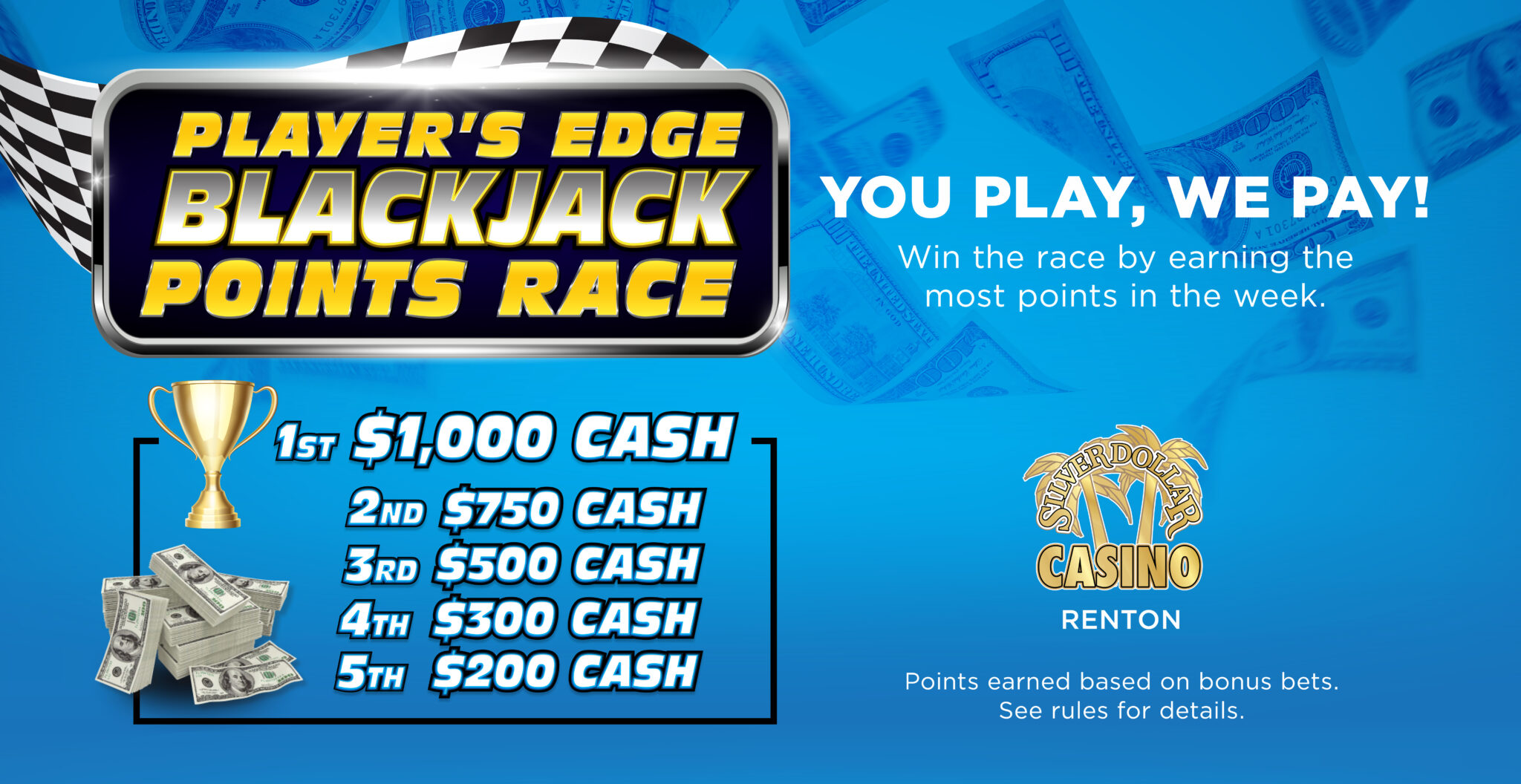 Silver Dollar Casino Renton | Player's Edge Blackjack Points Race