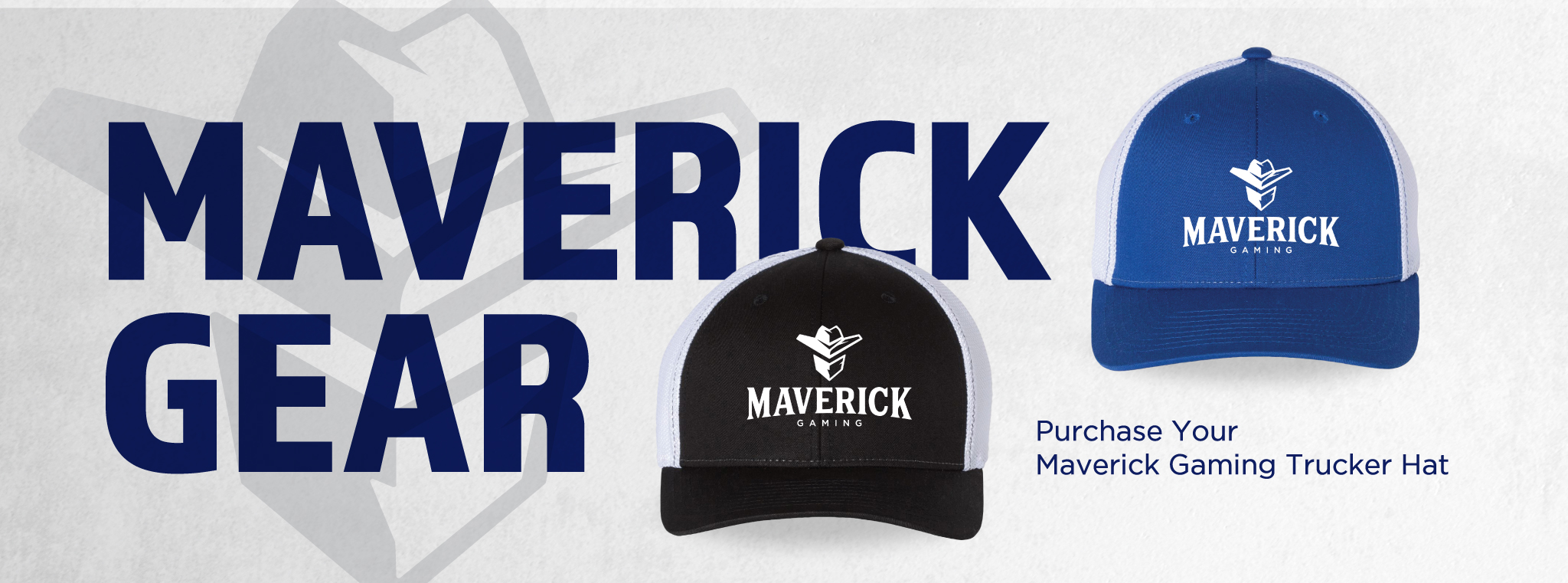 Maverick Swag - Purchase Your Maverick Gaming Hat - Fitted Trucker with R-Flex Cap